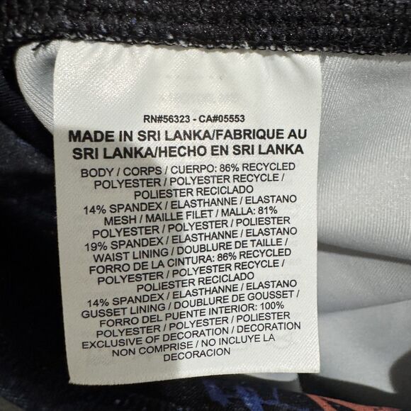 Nike Leggings Women's Small Blue Dri-Fit Abstract Print Athletic Gym Pants - Picture 9 of 10